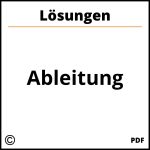 Ableitung Aufgaben Mit Lösungen Pdf