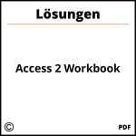 Access 2 Workbook Lösungen Pdf