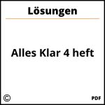 Alles Klar 4 Aufgabenheft Lösungen