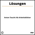 Anton Taucht Ab Arbeitsblätter Lösungen