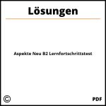 Aspekte Neu B2 Lernfortschrittstest Lösungen