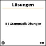 B1 Grammatik Übungen Mit Lösungen Pdf