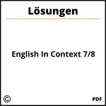 English In Context 7/8 Lösungen