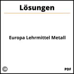 Europa Lehrmittel Metall Lösungen Pdf