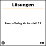 Europa Verlag Kfz Lernfeld 5 8 Lösungen