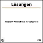 Formel 8 Mathebuch Lösungen Hauptschule