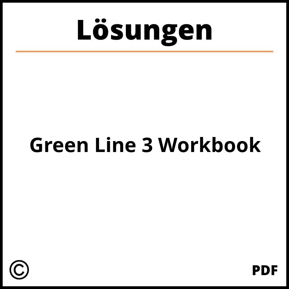 Green Line 3 Workbook Lösungen Pdf