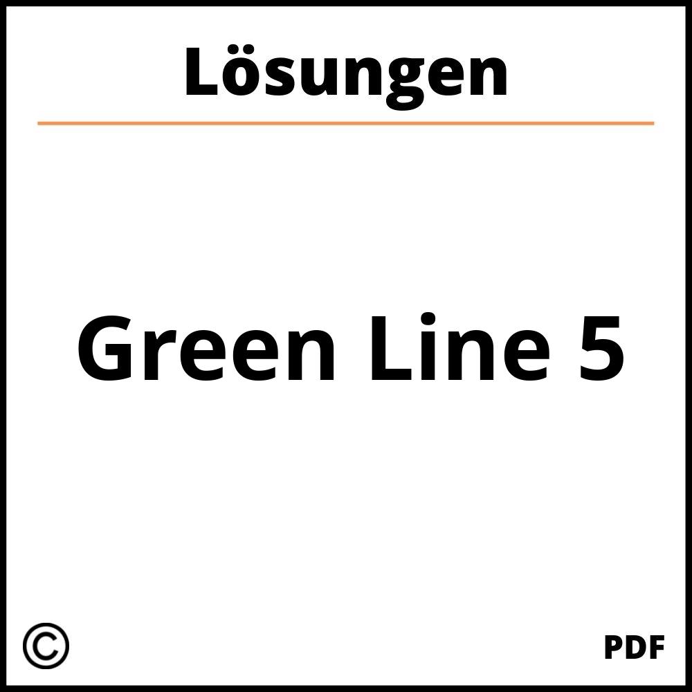 Green Line 5 Lösungen Pdf