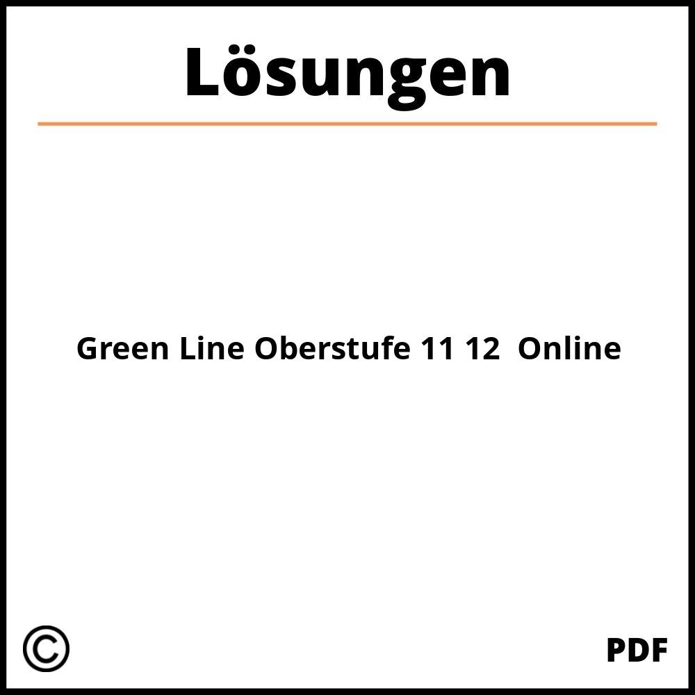 Green Line Oberstufe 11 12 Lösungen Online