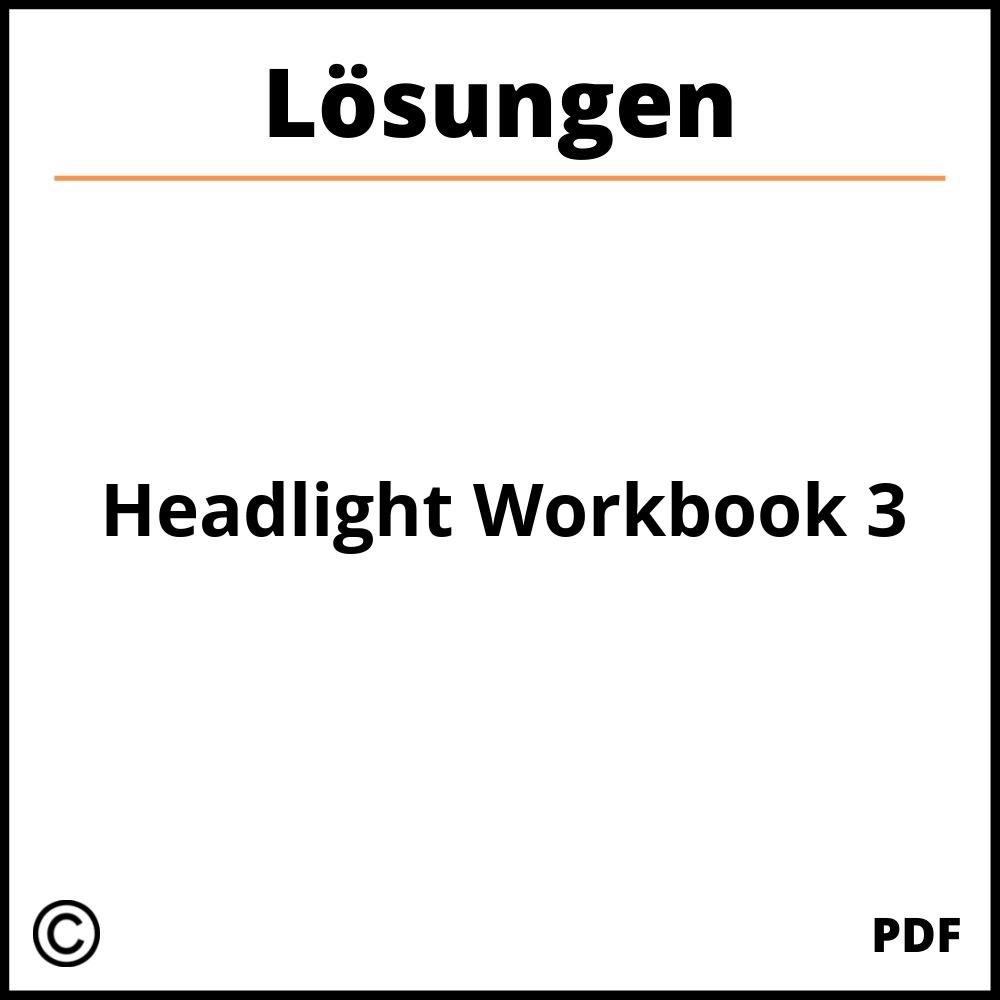 Headlight Workbook 3 Lösungen Pdf