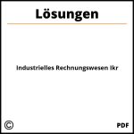 Industrielles Rechnungswesen Ikr Lösungen Pdf Download