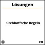 Kirchhoffsche Regeln Aufgaben Mit Lösungen