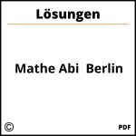 Mathe Abi  Berlin Lösungen
