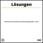 Mathematik Für Berufliche Gymnasien Jahrgangsstufen 1 Und 2 Lösungen