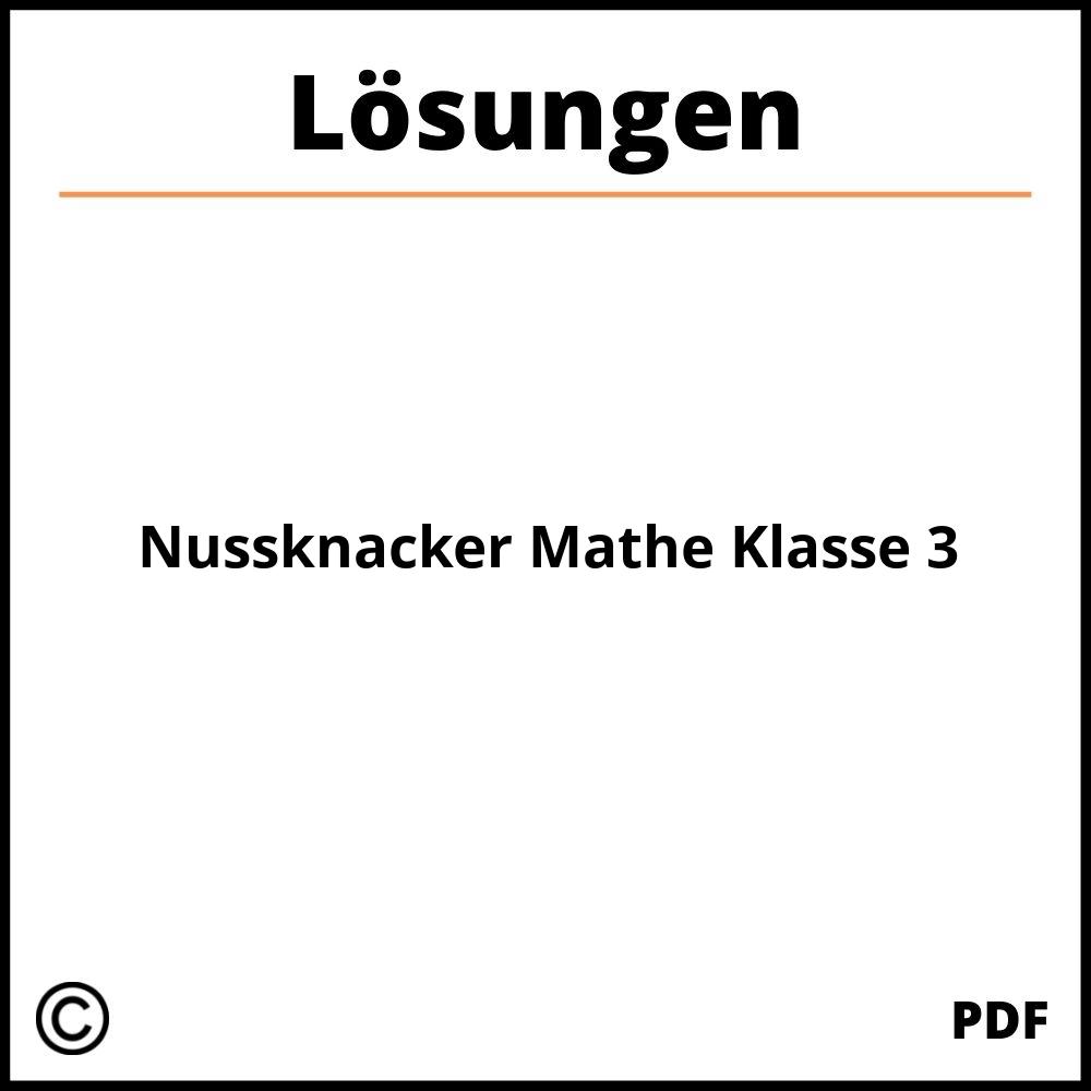 Nussknacker Mathe Klasse 3 Lösungen