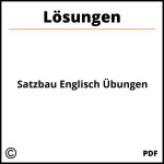 Satzbau Englisch Übungen Mit Lösungen