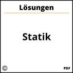 Statik Aufgaben Mit Lösungen Pdf