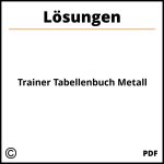 Trainer Tabellenbuch Metall Lösungen Pdf