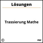 Trassierung Mathe  Lösungen